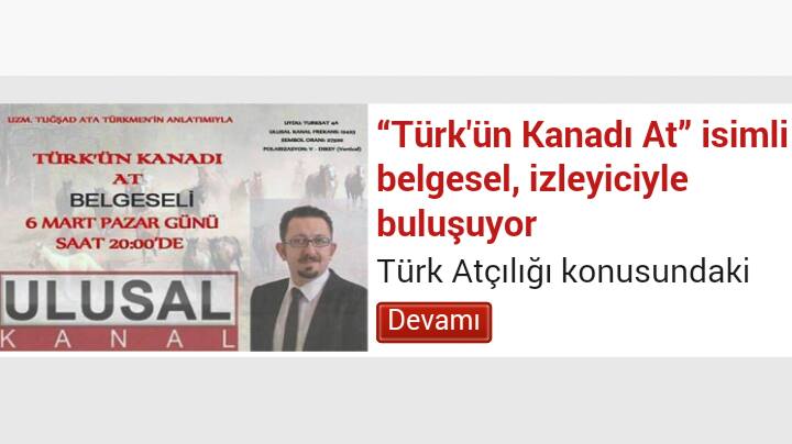 IĞDIRLI TUĞŞAD ULUSAL KANAL’DA